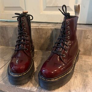 Dr. Martens Jadon Platform Cherry Red